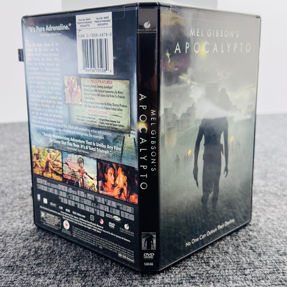 Apocalypto DVD Mel Gibson Mayan Action Adventure Widescreen 2007 - Picture 6 of 6